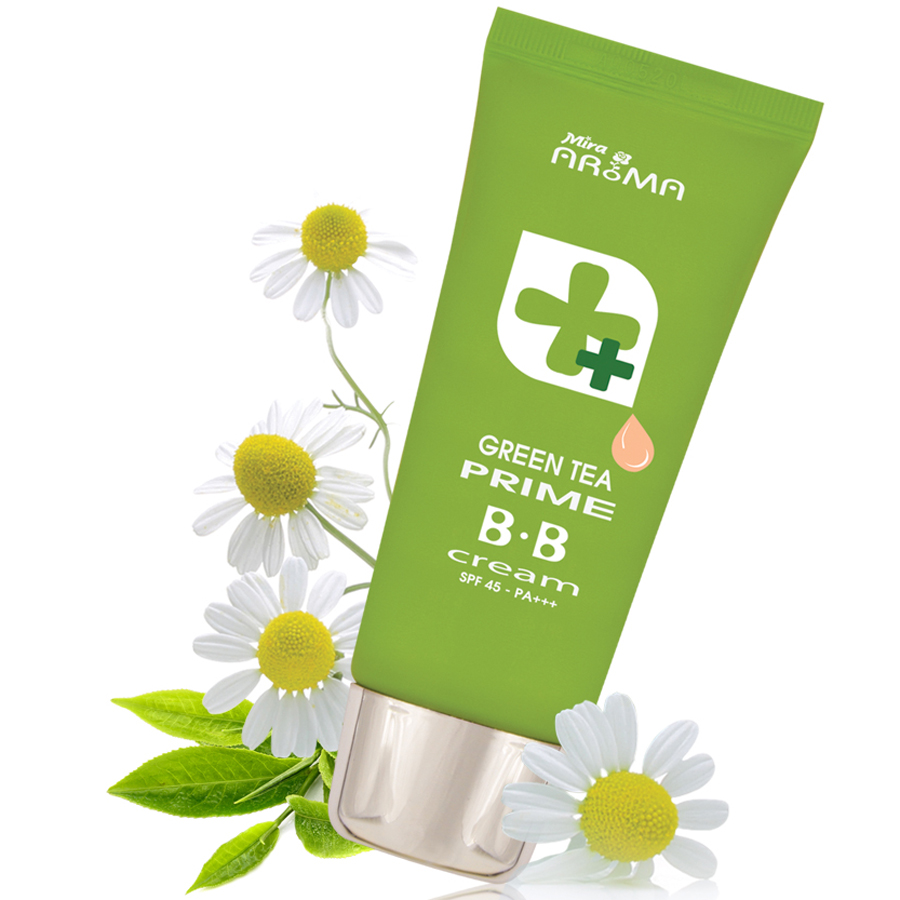 Kem Nền Đa Năng Trà Xanh Mira Aroma Prime Green Tea B.B Cream (30ml)