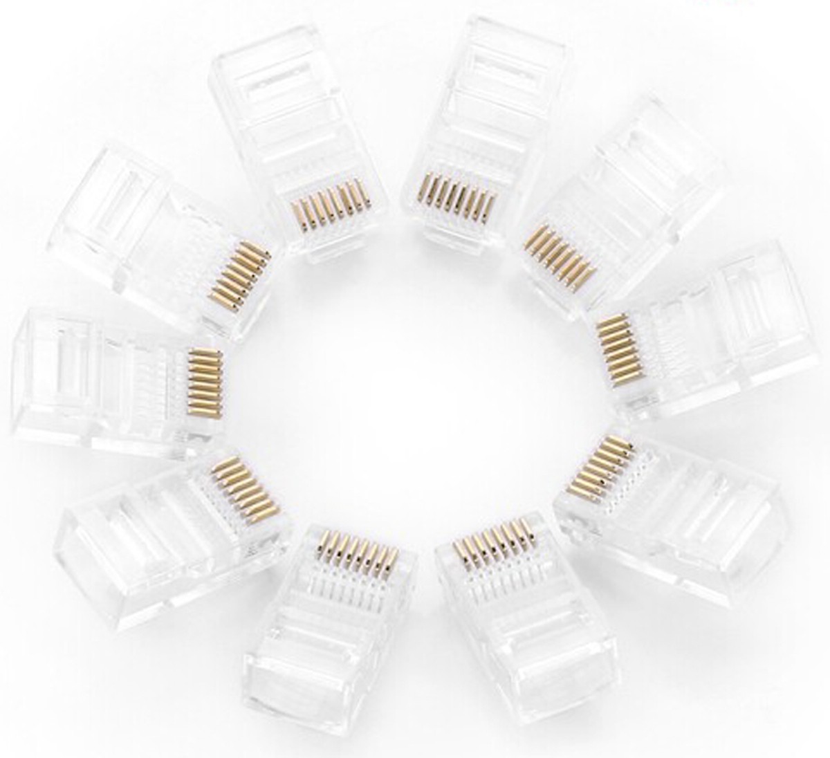 Hộp 50 chiếc hạt mạng RJ45 chân đống mạ vàng Ugreen 020331 - Hàng Chính Hãng