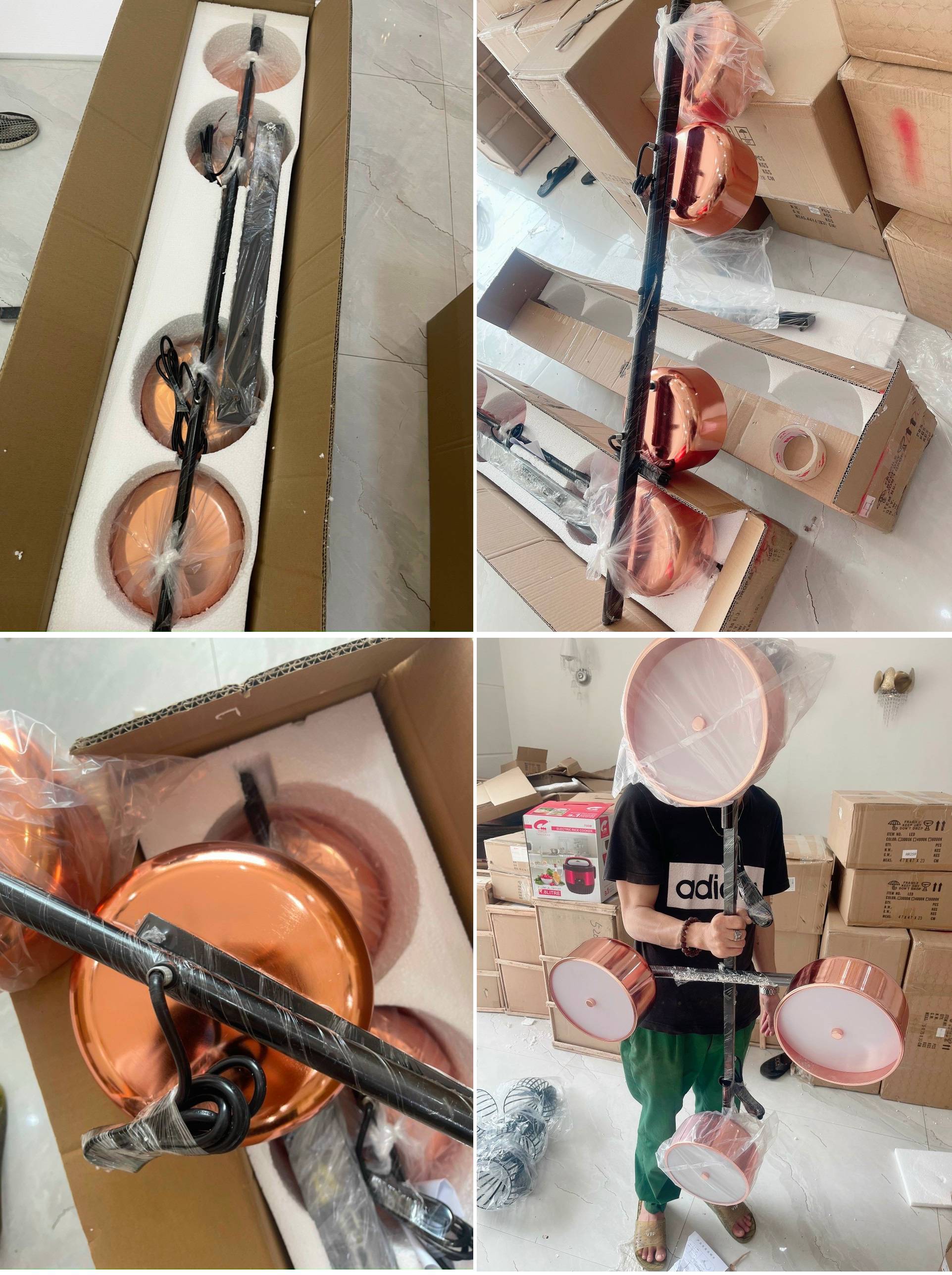 Đèn thả POTSA phong cách sang trọng để được 2 dáng dọc ngang tiện dụng - 9446.