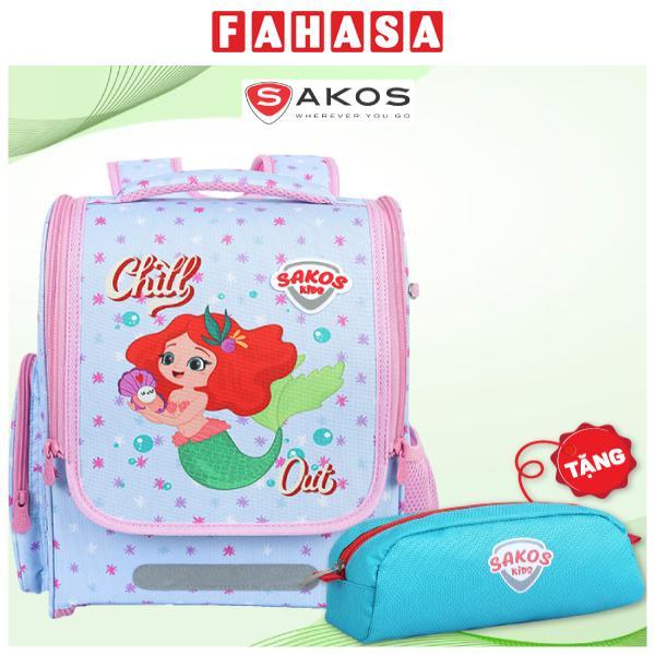 Ba Lô Học Sinh Chống Gù Siêu Nhẹ - Sakos Kid Jolly - Mermaid Candy