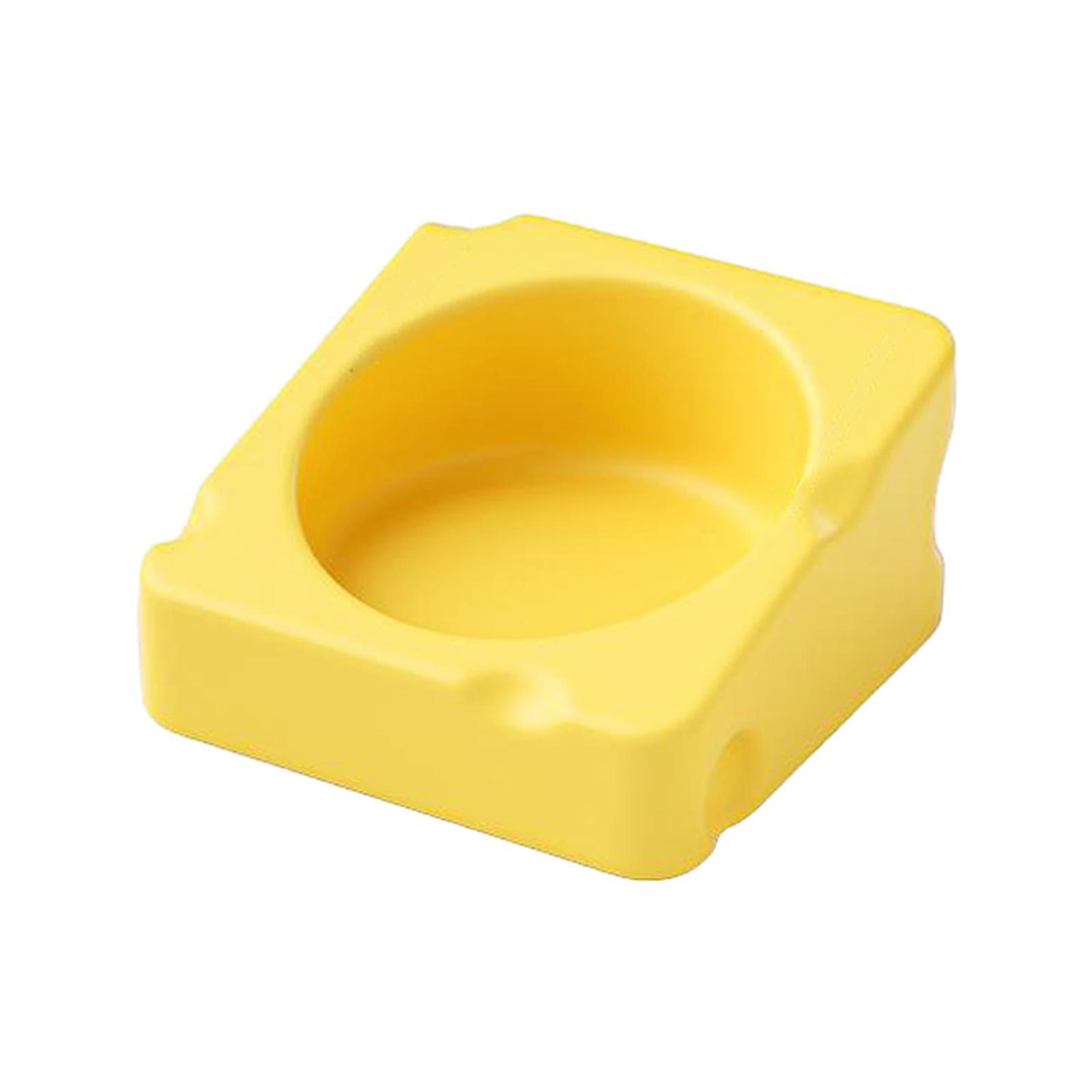 Portable Hamster Food Bowl Stable Durable Ceramic Feeding Bowl for Chinchilla Gerbil Small Animals