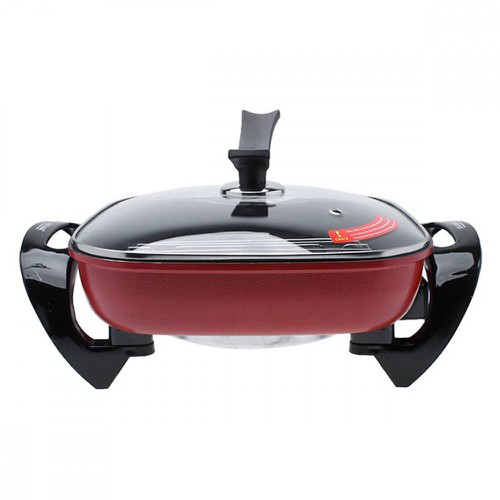 Nồi Lẩu Điện 5L GreenCook Đa Năng Chống Dính Công Suất 1350W Với Nhiều Chức Năng Nấu Nướng Chiên Xào-Hàng Chính Hãng