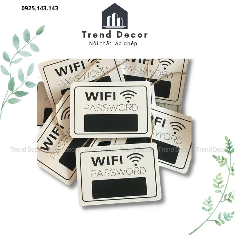 Bảng Gỗ Vintage Ghi Thông Tin Wifi Decor Trang Trí Quán Cà Phê Cửa Hàng