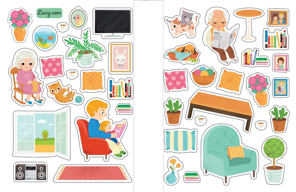 Sách các hoạt động dành cho thiếu nhi tiếng Anh: My First Stickers At Home