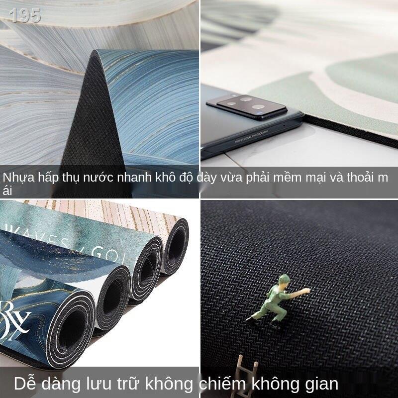 Diatom mềm thấm bùn tấm lót chân nhà vệ sinh cửa phòng tắm chống trượt nhẹ gia dụng sang trọng sàn khô nhanh chóng