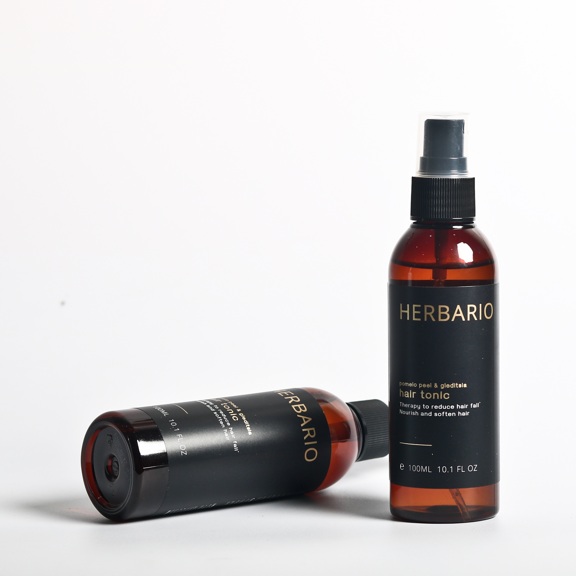 Nước dưỡng tóc Vỏ Bưởi & Bồ Kết Herbario 100ml giúp giảm rụng tóc kích thích mọc tóc nhanh