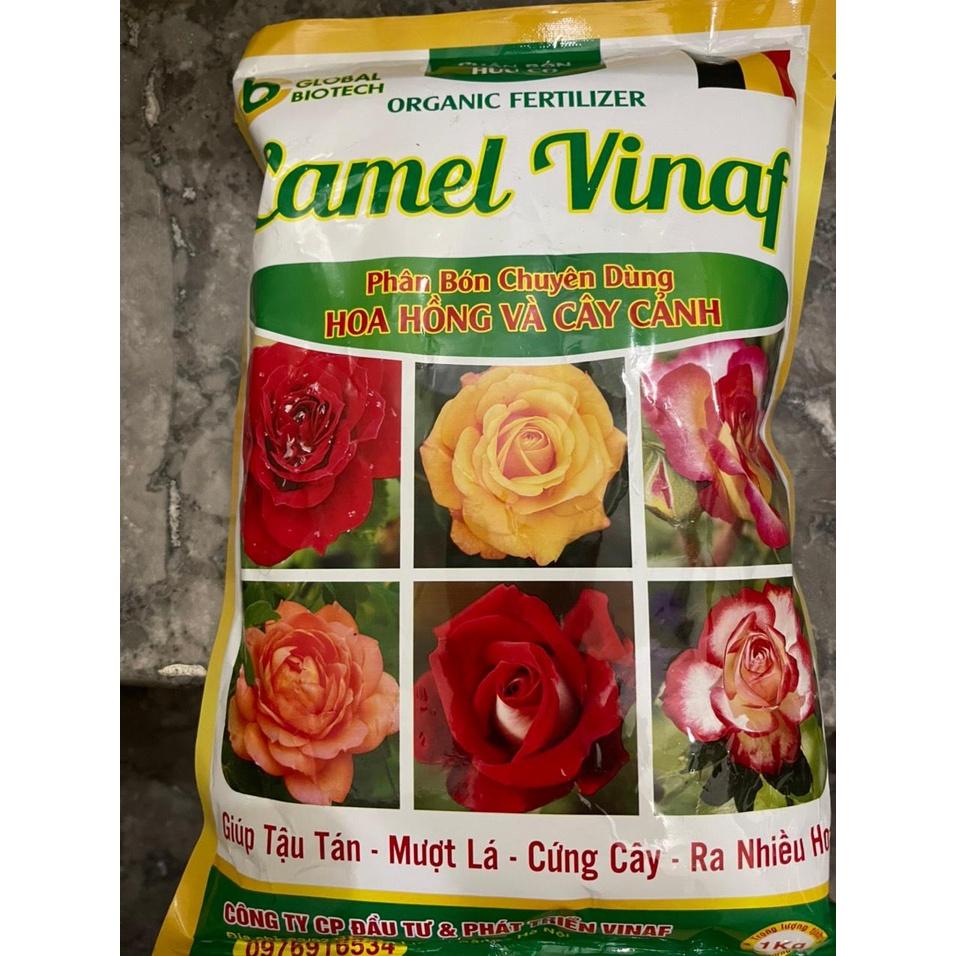 PHÂN BÓN HỮU CƠ CHUYÊN DÙNG CHO HOA HỒNG CAMEL VINAF GÓI 1KG - GIÚP KÍCH THÍCH TĂNG TRƯỞNG THỰC VẬT