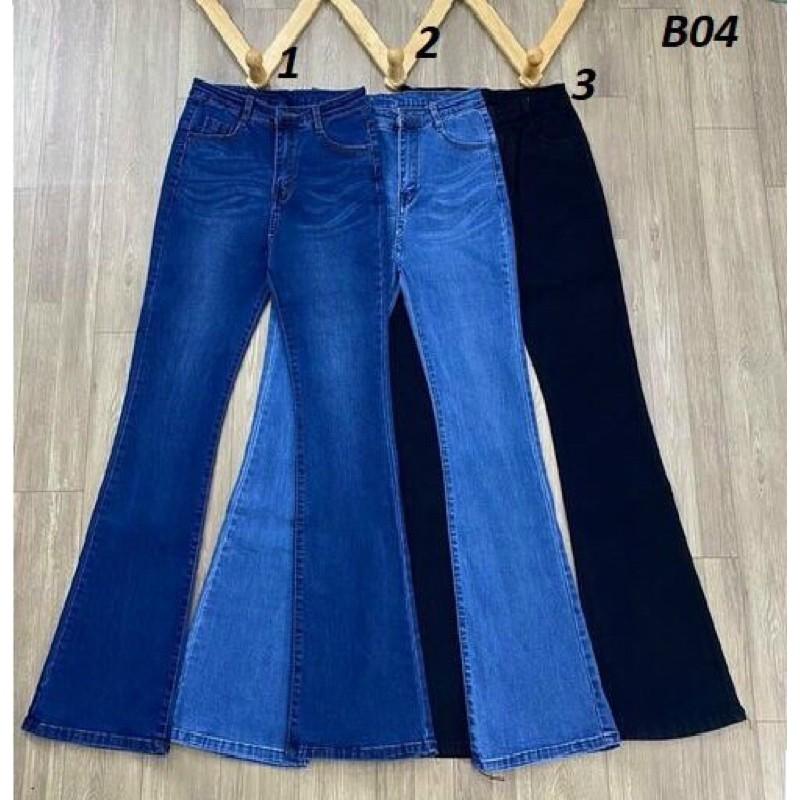 Quần jeans nữ ống loe  dài