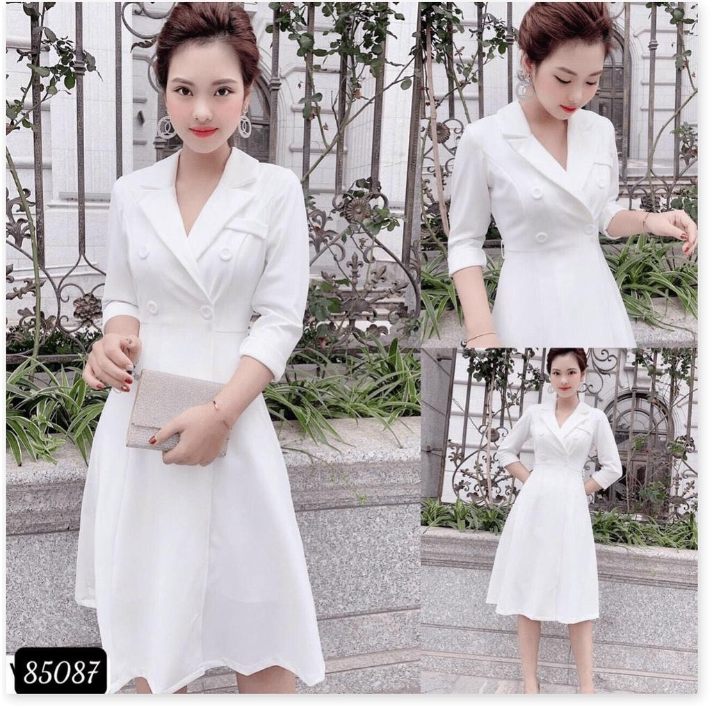 ĐẦM XOÈ TRẮNG VINTAGE SANG TRỌNG