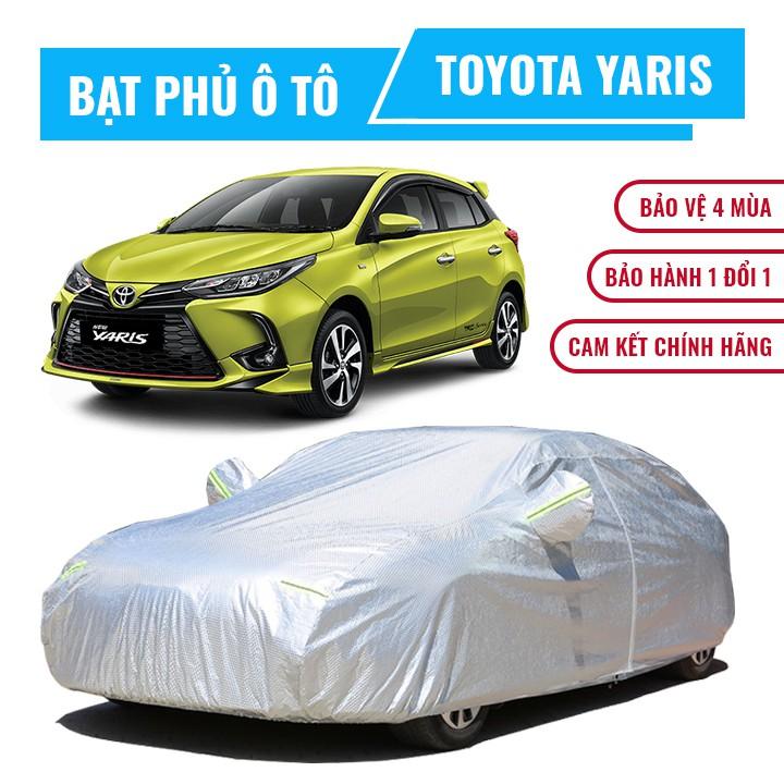 Bạt phủ xe ô tô 5 chỗ Toyota Yaris 3 lớp chống nóng, chống thấm, chống bụi. Bạt phủ xe Yaris, Bạt trùm xe hơi