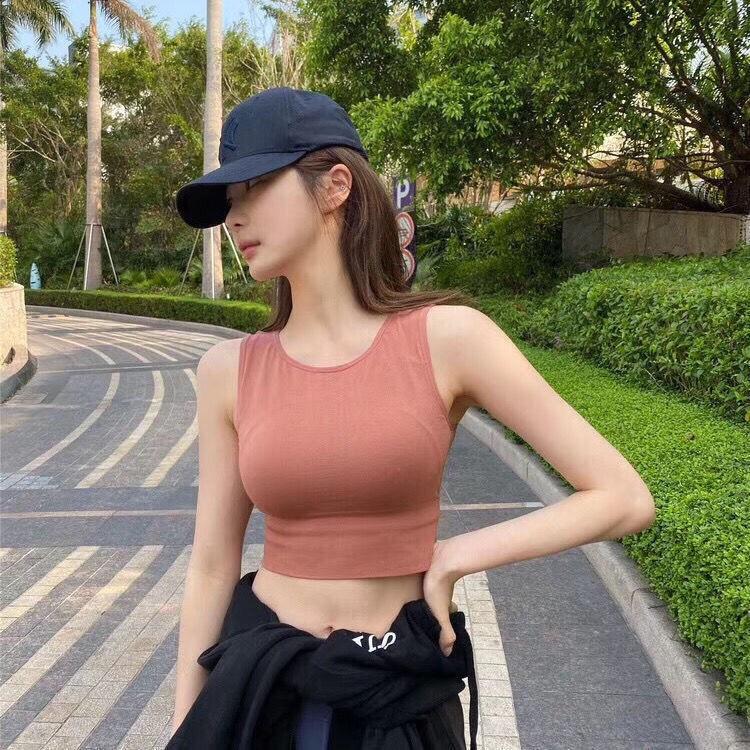 Áo Thun Ba Lỗ Croptop - Áo tập gym tập yoga aerobic 8862