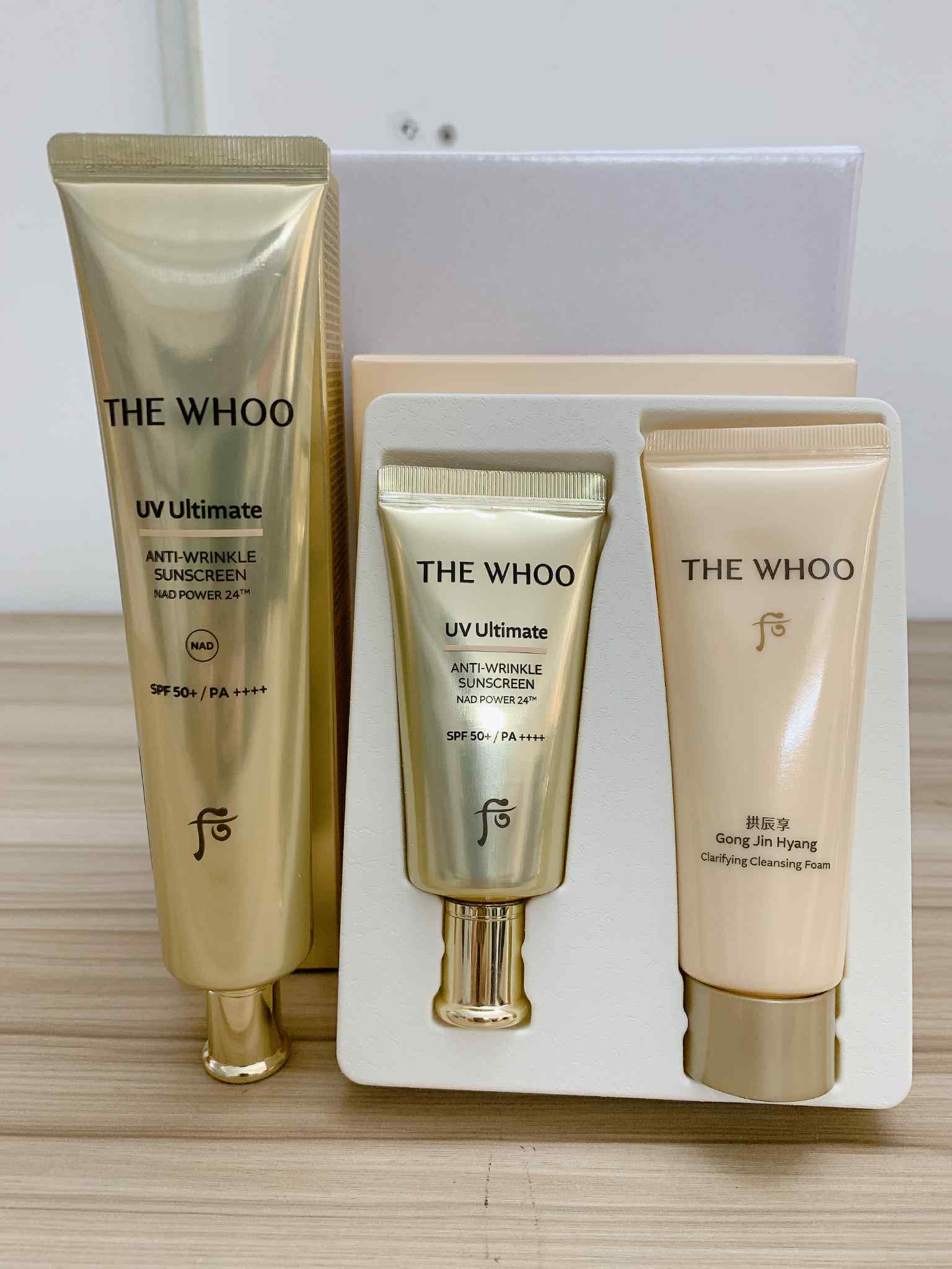 Bộ kem chống nắng chống lão hóa WHOO UV ULTIMATE Anti-Wrinkle Sunscreen Set