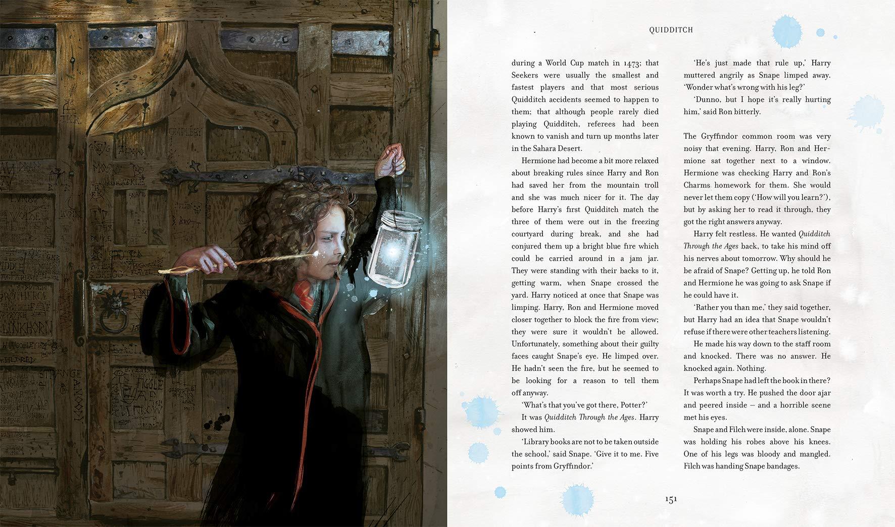 Sách Harry Potter Part 1: Harry Potter And The Philosopher's Stone (Hardback) Illustrated Edition (Harry Potter và Hòn đá Phù Thủy) (English Book)