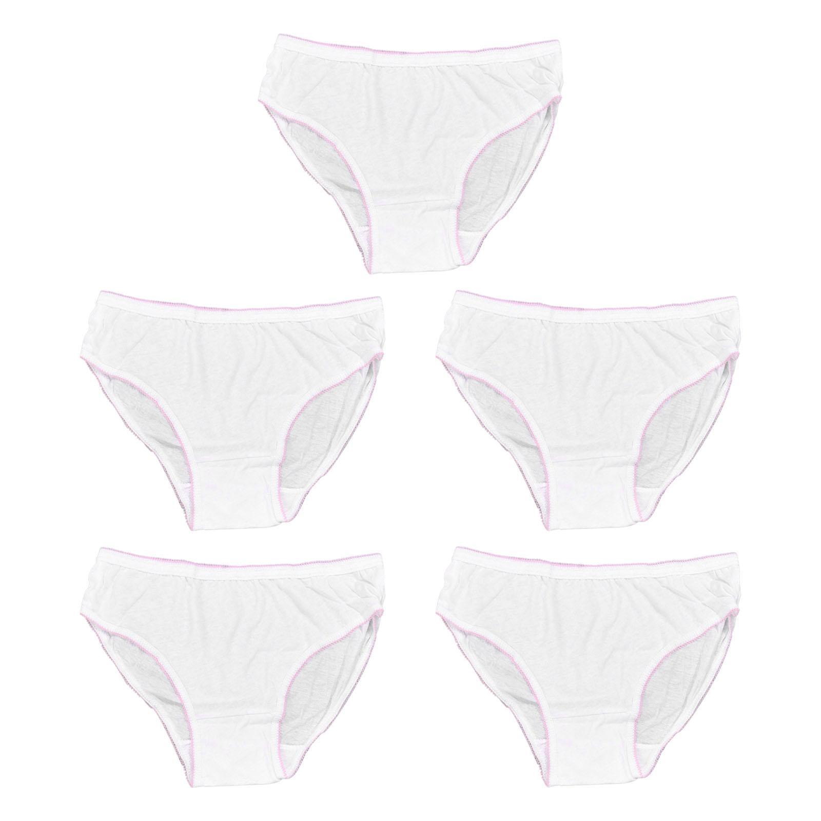 5 Pieces Adults Disposable  Underpants Pure Cotton Panties Woman