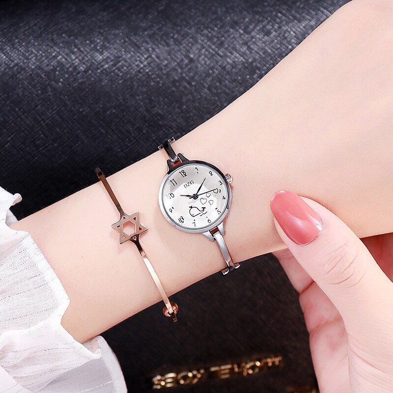 Đồng hồ thời trang hình cá voi nữ dây kim loại MS7862