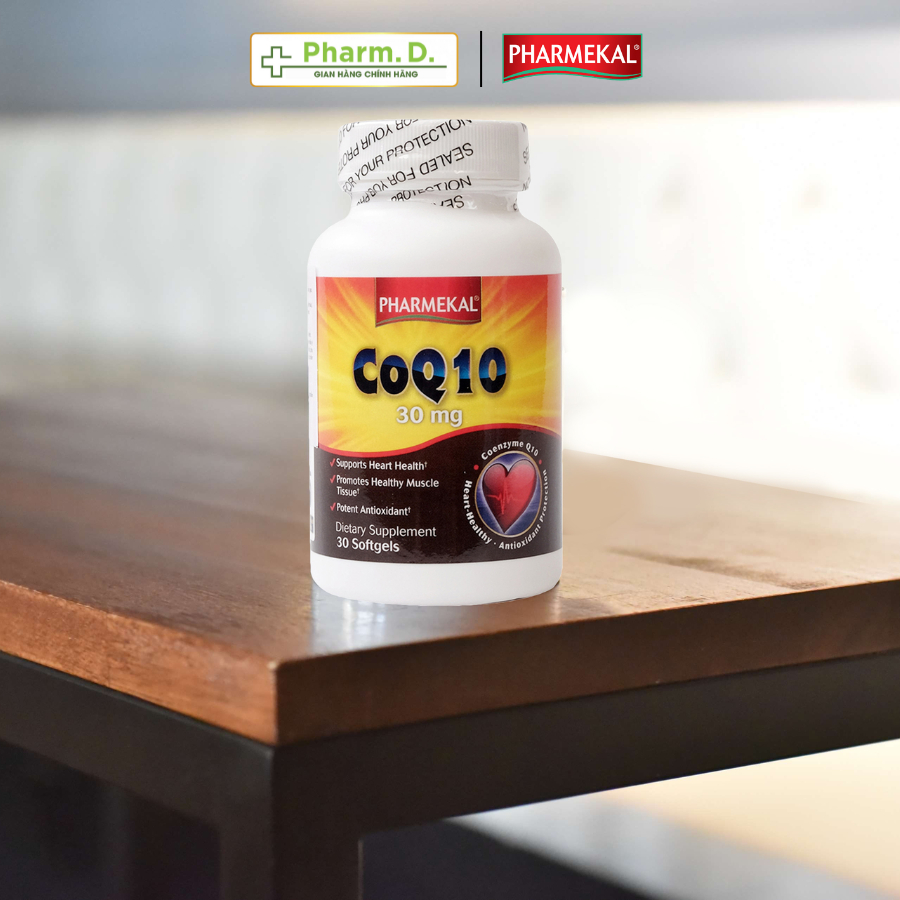Viên Uống Hỗ Trợ Tim Mạch, Giảm Cholesterol PHARMEKAL Coenzyme Q10 Ngăn Ngừa Lão Hóa