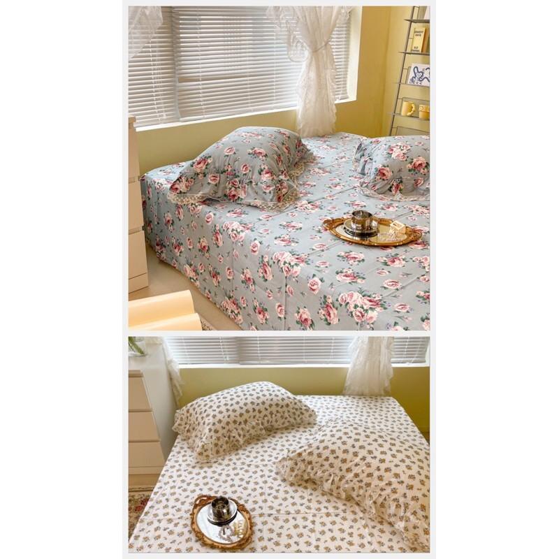Bộ ga gối cotton 100% hàng nhập 3 món