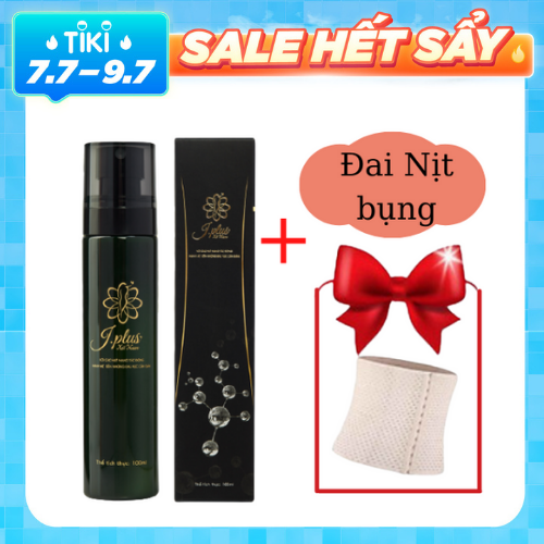 Hình ảnh Bộ Sản Phẩm Xịt Nano Tan Mỡ Bụng, Đùi J.PLUS 100ML Chính Hãng + Gen Nịt Bụng