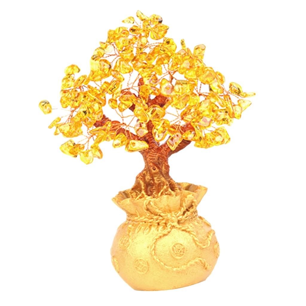 Cây Pha Lê Mini Tiền Theo Phong Cách Bonsai Phong Thủy Mang Lại Sự May Mắn