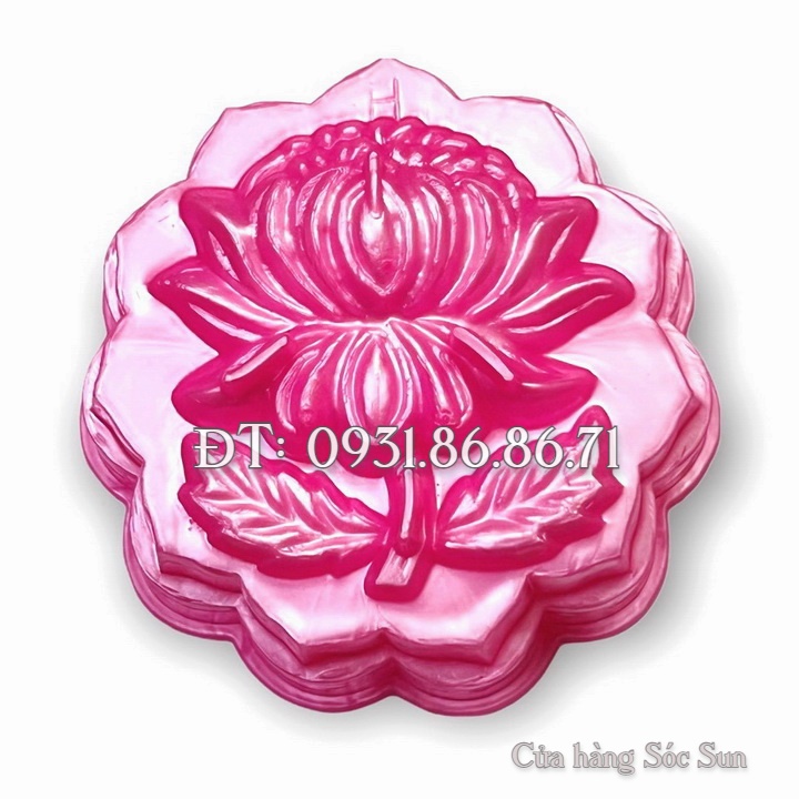 Khuôn rau câu trung thu hoa cúc loại 10 cm – Mã số 1839