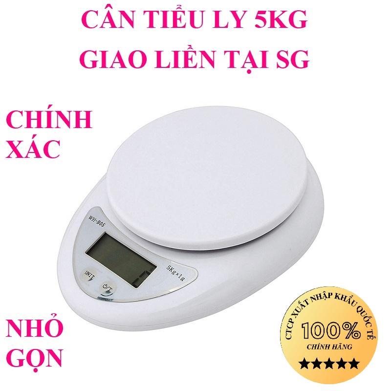 Cân tiểu ly nhà bếp điện tử 5kg hàng chính hãng bảo hành 12 tháng