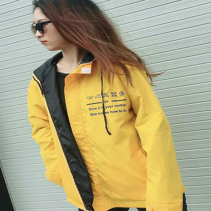 Áo khoác nữ dù in chữ LONG hàng đẹp - M046