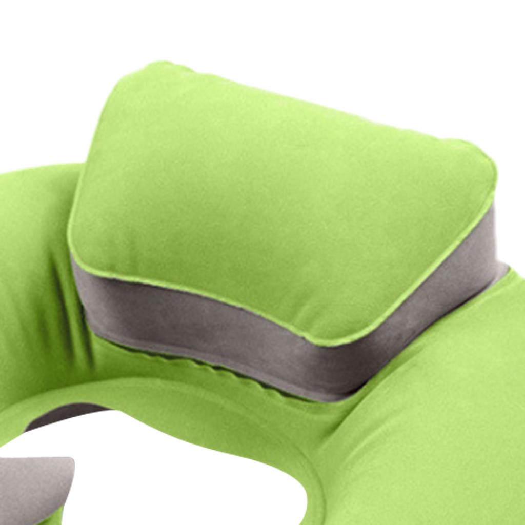 Travel Plane Inflatable U Shape Pillow Comfortable Neck Head Rest Air Soft Cushion