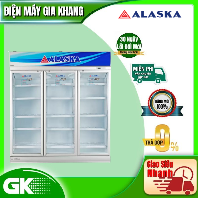 Tủ mát Alaska LC-1500C3 1600 lít 3 cánh - hàng chính hãng - chỉ giao HCM