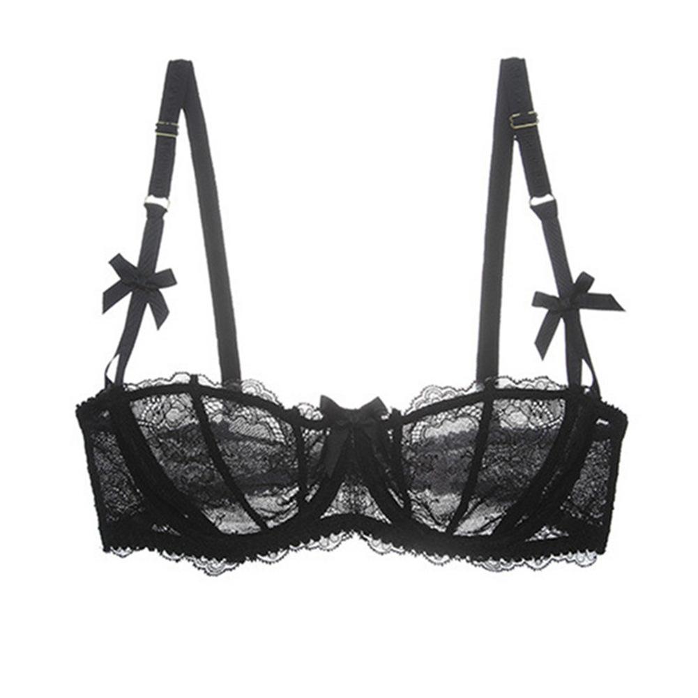 Gợi Cảm Nữ Áo Lót Siêu Mỏng Xem Qua Quần Lót Khoét Hở Ren Áo Bralette Quần Lót Nữ