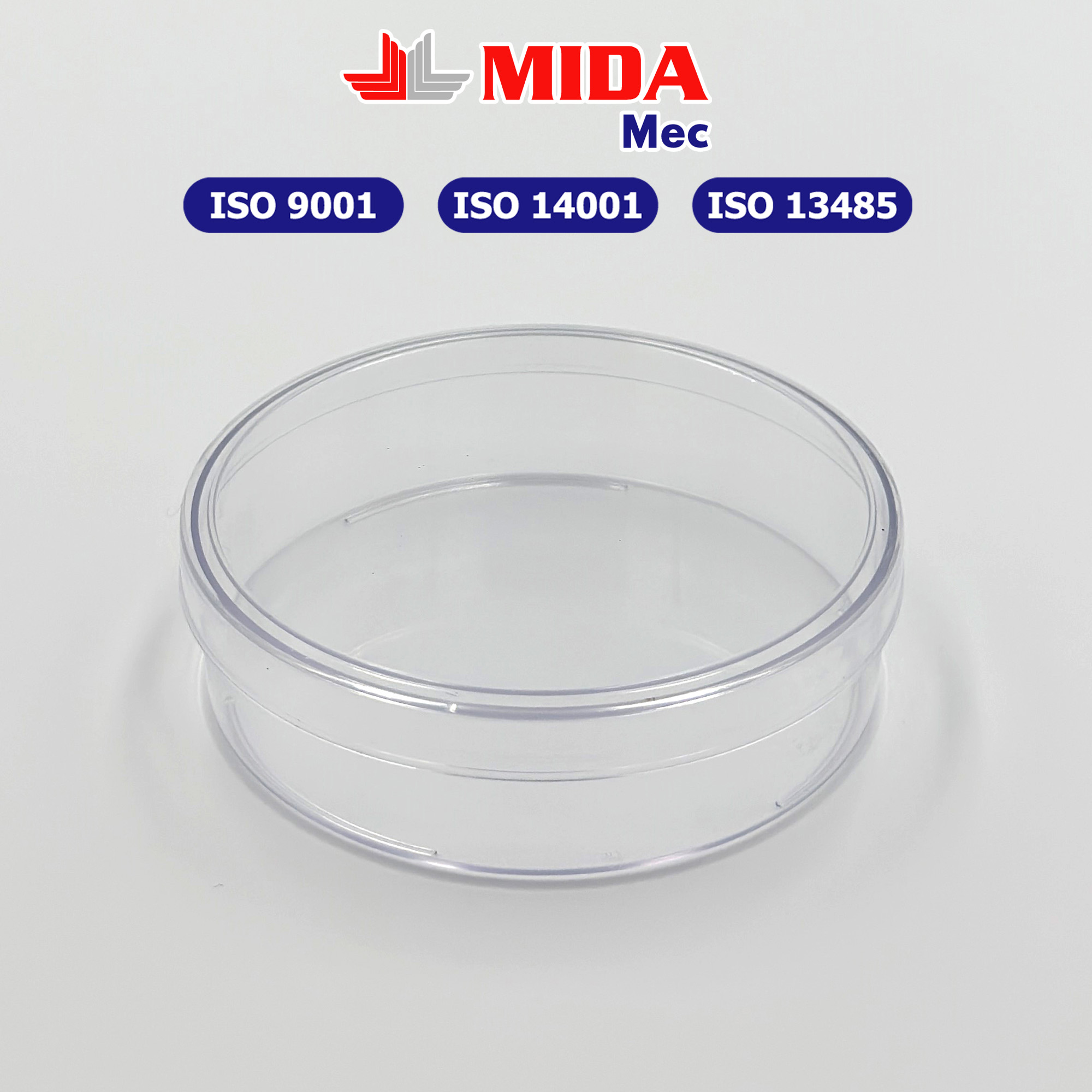 Đĩa Petri nhựa MidaMec 10025 đã tiệt trùng 400 cái/thùng