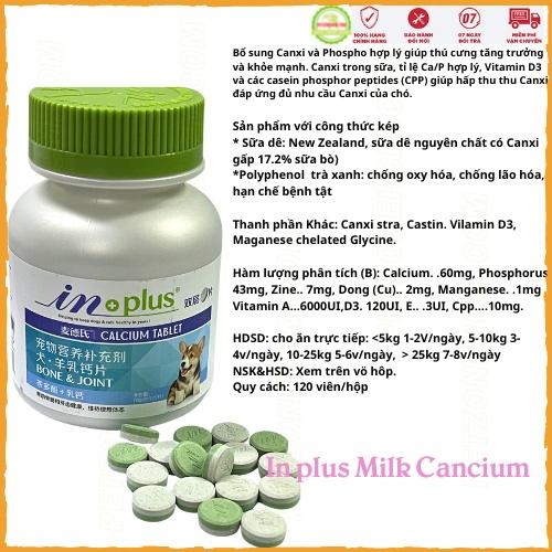 Bổ sung Canxi - vitamin và khoáng cho chó Inplus USA 2 loại sản phẩm bổ sung canci và 11 vitamin khoáng chất