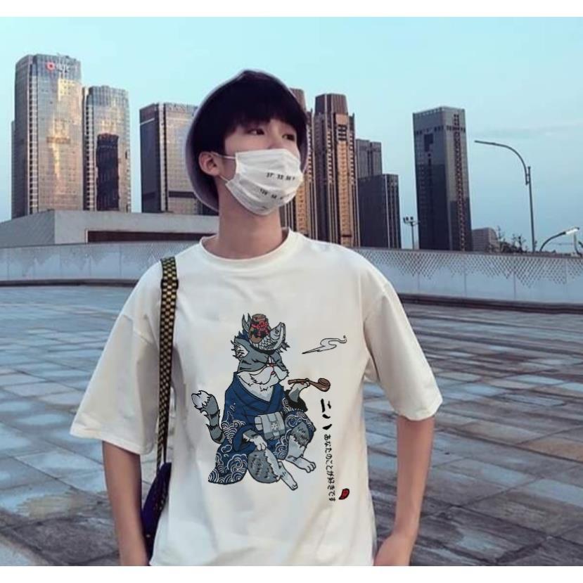 HXẢ HÀNG Áo Thun MÈO HÚT TẨU UNISEX Tay Lỡ ĐẸP Hết Nói