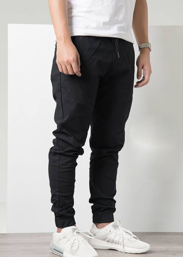 Quần Jogger Kaki Nam Màu Đen Trơn JOGGER56 - Jogger