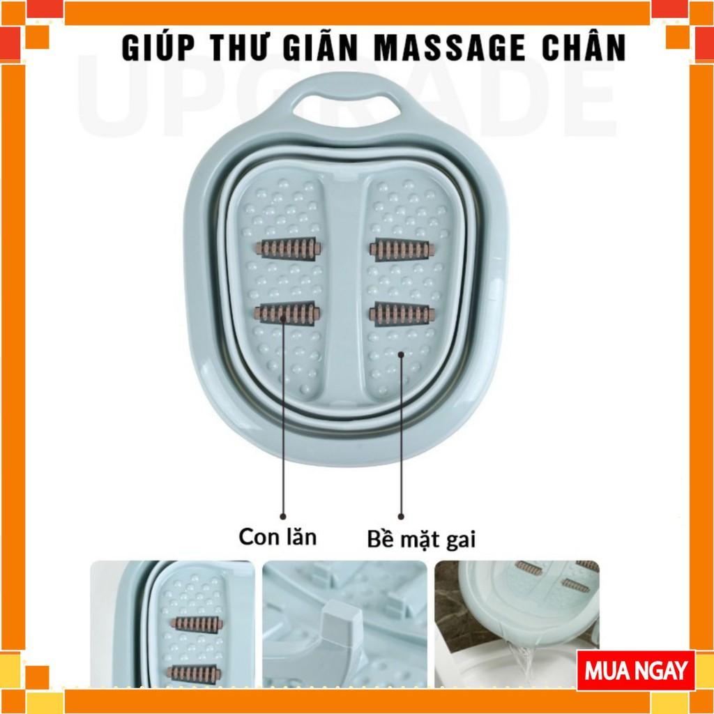 Chậu Ngâm Chân Massage Gấp Gọn Thông Minh, Tiện Lợi