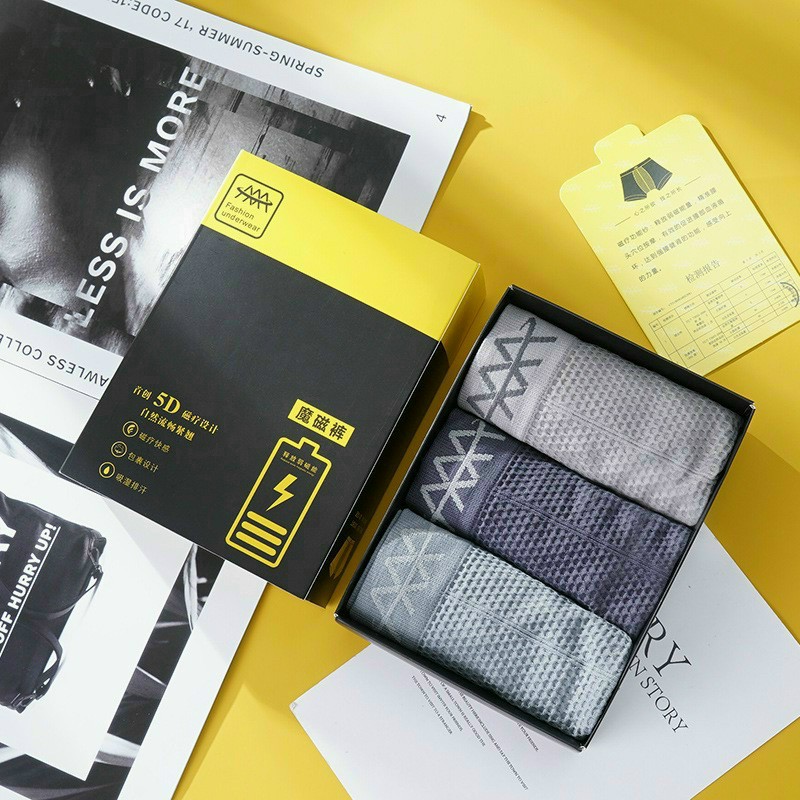 Combo 3 quần lót nam dệt kim cao cấp relaxstore, quần boxer dệt nam