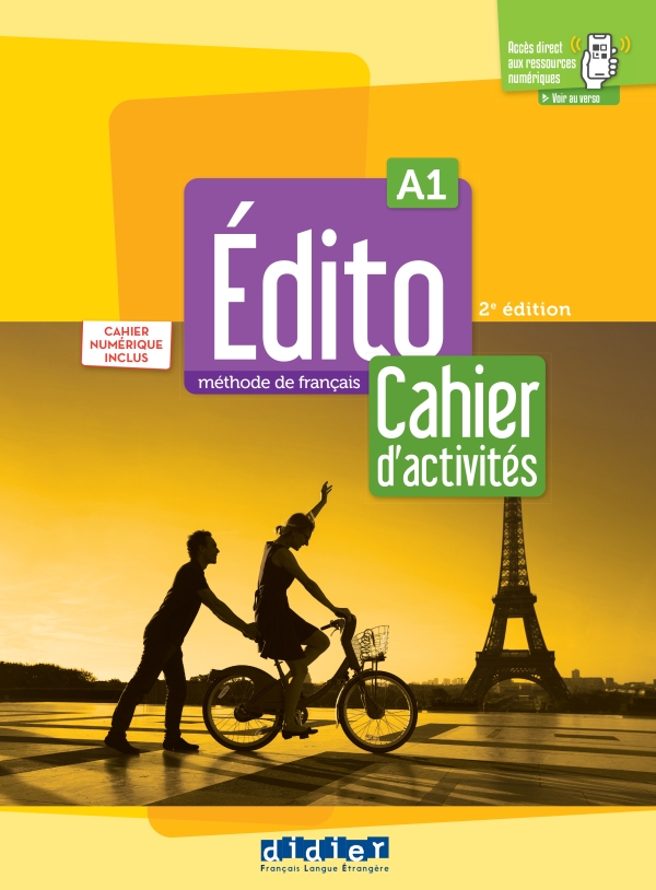 Sách học tiếng Pháp EDITO A1 - EDITION 2022-2024 - CAHIER + NUMERIQUE INCLUS