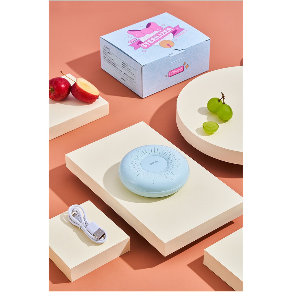 Máy lọc không khí khử mùi -cho tủ lạnh, phòng tắm,tủ lạnh hiệu quả xiaomi youpin Lofans B3- khử trùng-Hàng chính hãng