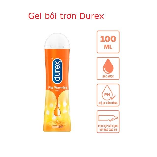 Gel Bôi Trơn Durex Play Warming Nóng Ấm 100ml - Nhập Khẩu Thái Lan