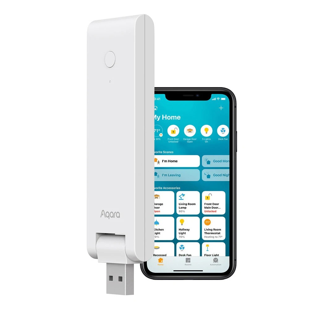 Bộ điều khiển trung tâm Aqara E1, Dạng USB nhỏ gọn - Zigbee 3.0 - Hỗ trợ Apple Homekit - Hàng Chính Hãng