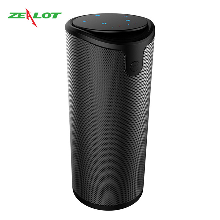 Loa bluetooth Zealot kiêm sạc dự phòng có bao silicon bảo vệ chống sốc âm thanh siêu trầm hàng chính hãng