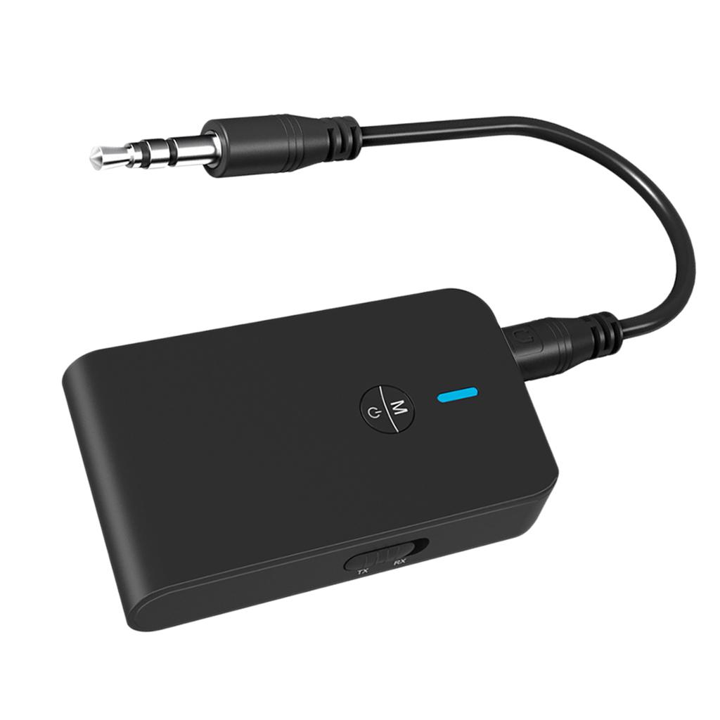 Bluetooth 5.0 Receiver Transmitter 2-in-1 3.5mm Bluetooth Audio Adapter For TV PC Headphone Speaker Car Home Sound System