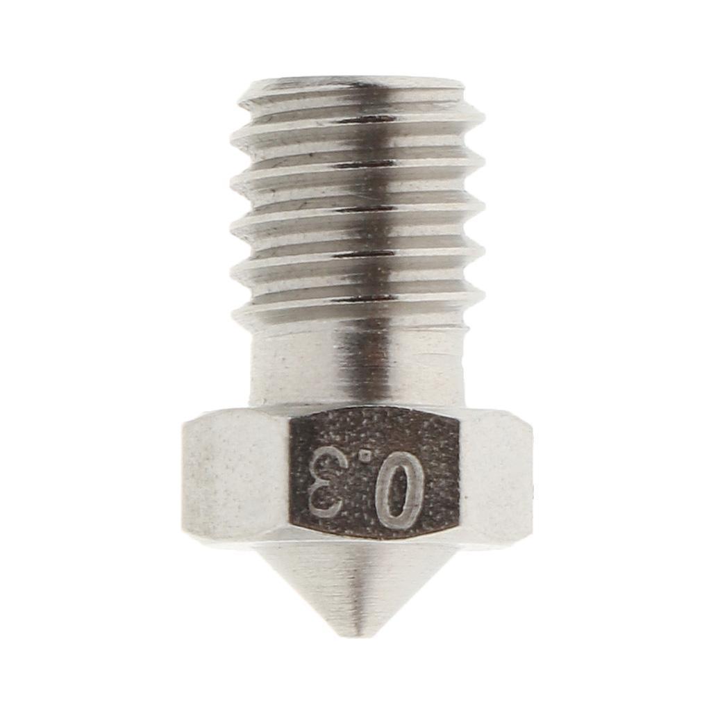 0.3mm 3D Print Head Nozzle Part for 1.75 filament Hotend Extruder