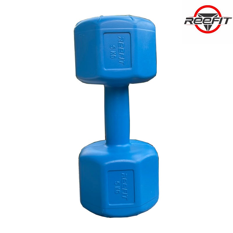 Vỏ tạ tay nhựa bát giác 5kg REEFIT