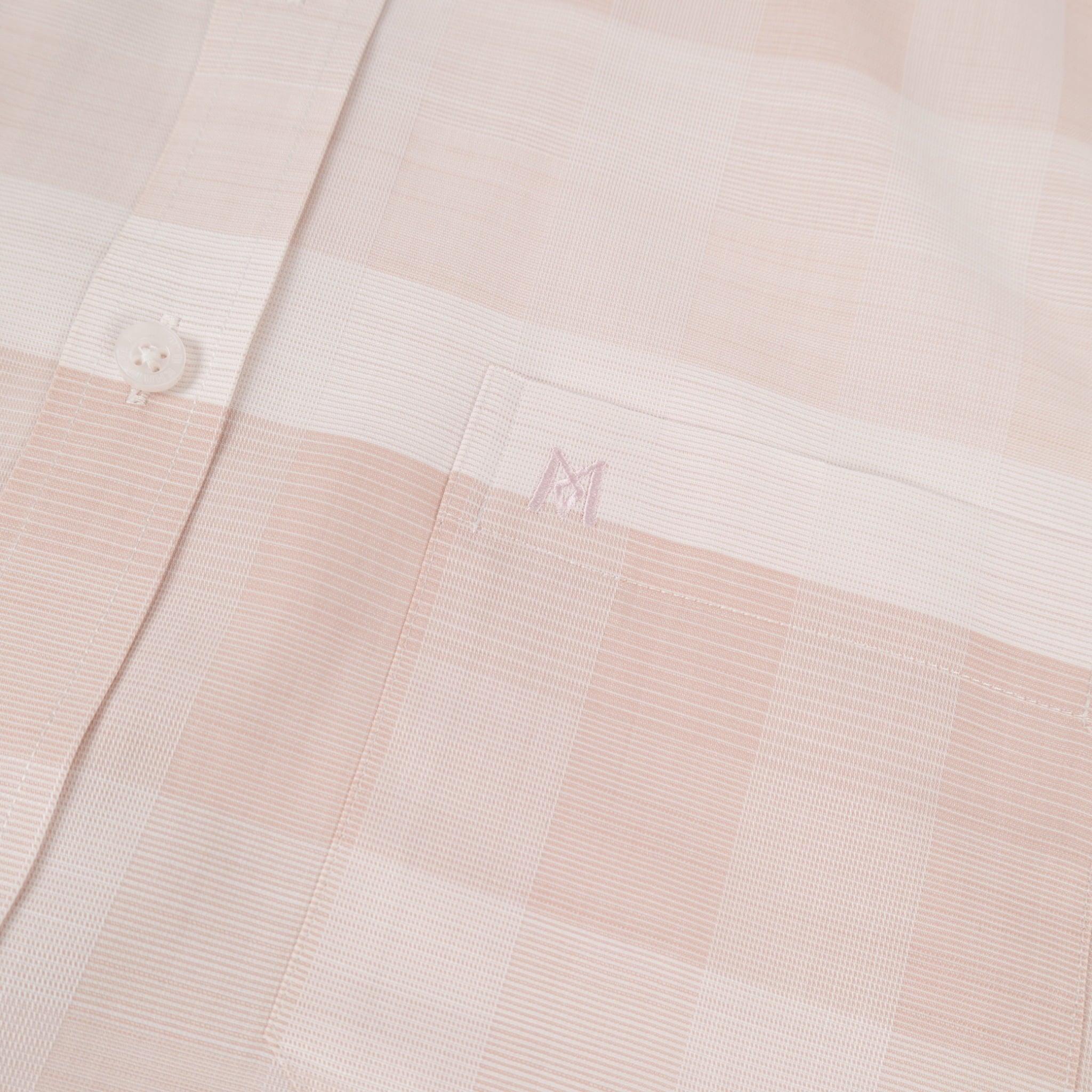 Áo sơ mi nam KHATOCO Tailor Fit ngắn tay A1MN538T2-CNCR815-2709-N