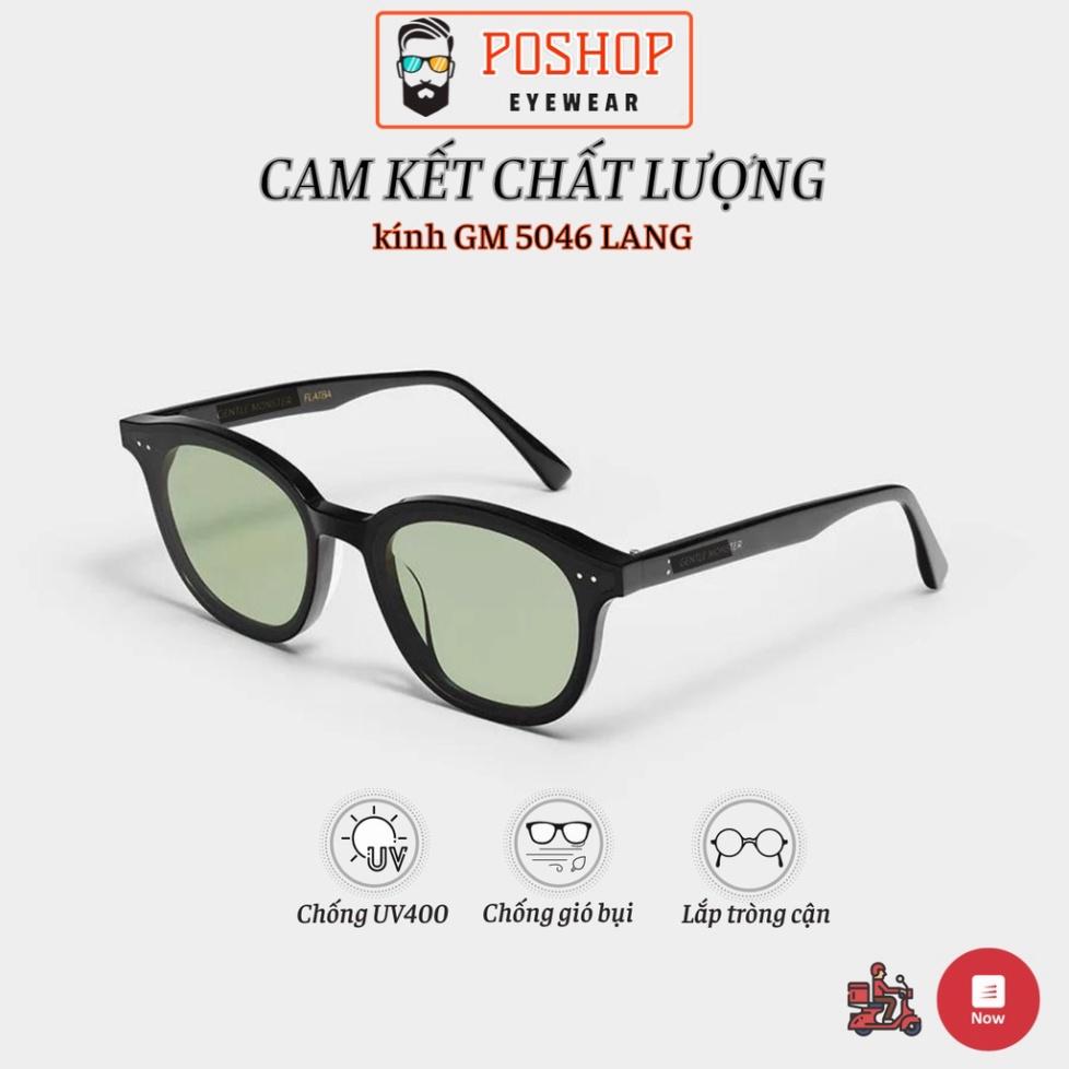 Mắt kính mát nam nữ Kính Râm Fullbox POSHOP cao cấp chống tia cực tím uv400 Lang 5046