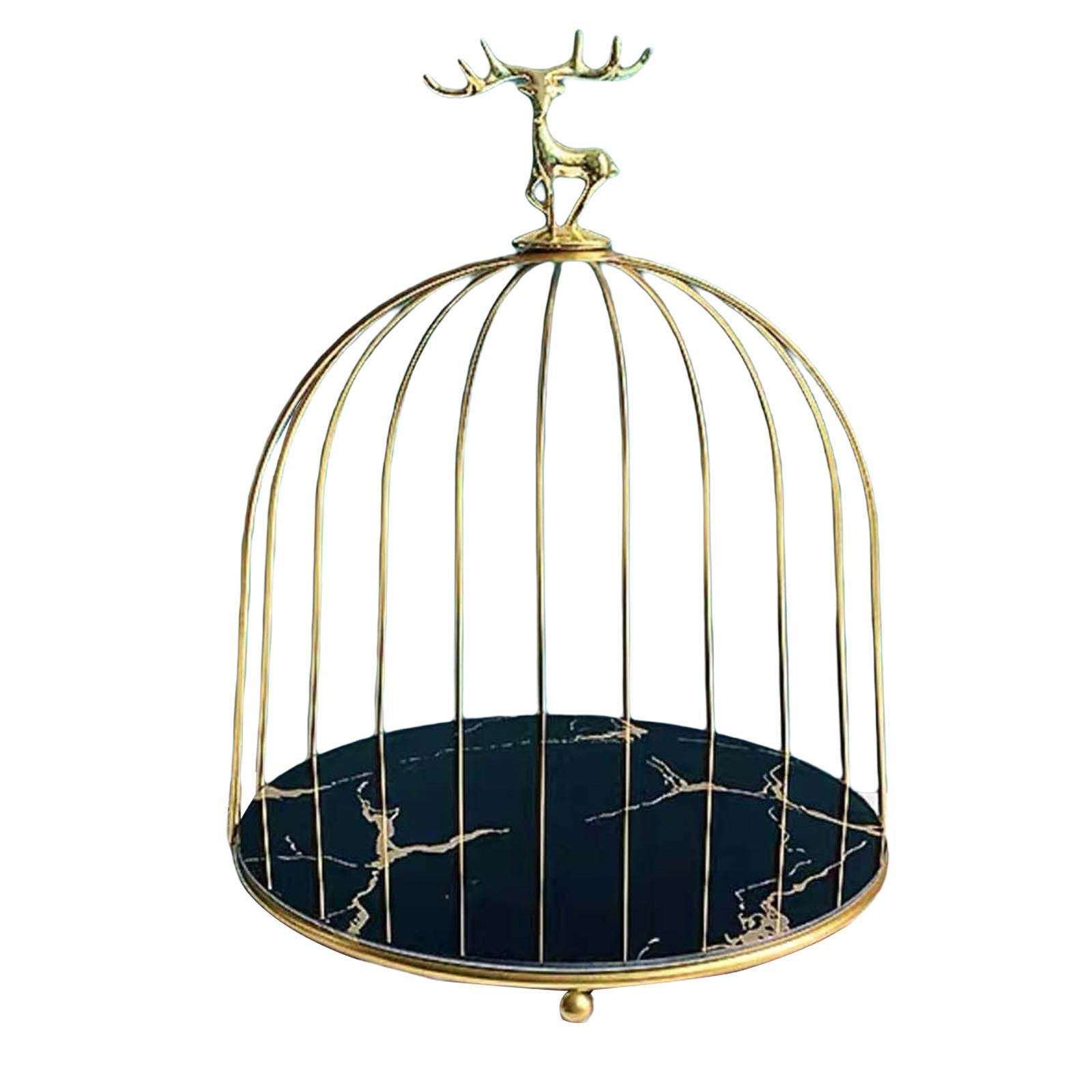 Bird Cage Cosmetic Storage Rack Dresser Makeup Organizer Shelf