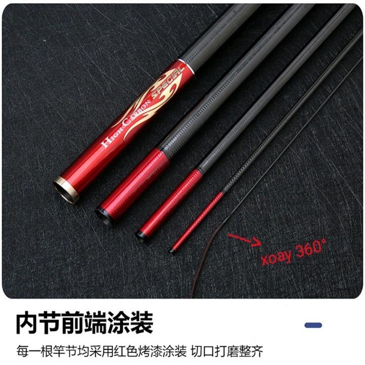 Cần câu tay handing huyết long 5H nano 72g tặng ngọn phụ