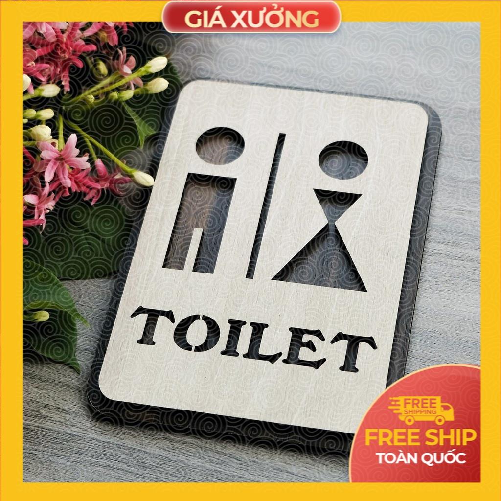 Bảng toilet (phòng vệ sinh) gỗ dán tường bằng keo 2 mặt