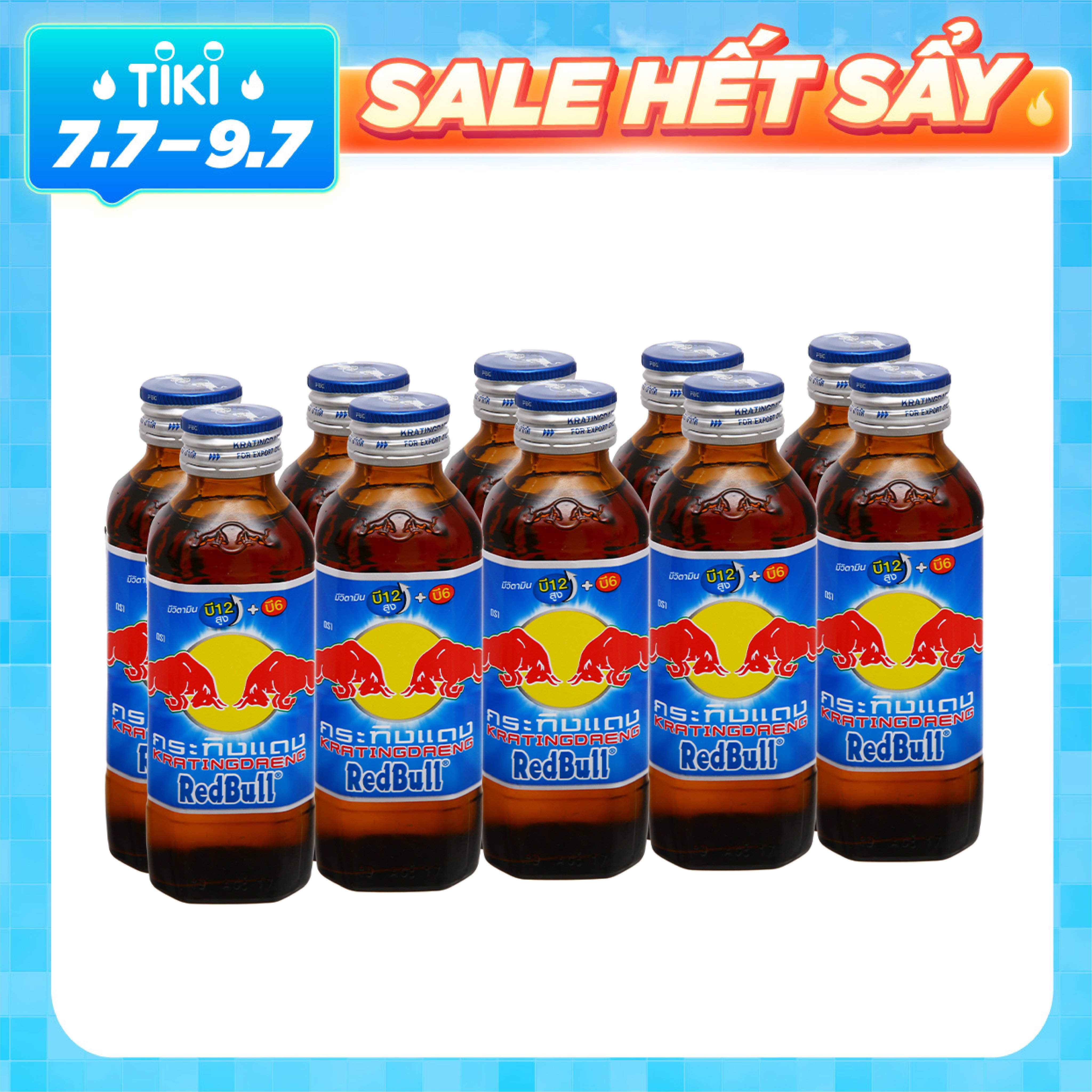 Lốc 10 Chai Nước Tăng Lực Red Bull Thái Lan( 150ml x 10)