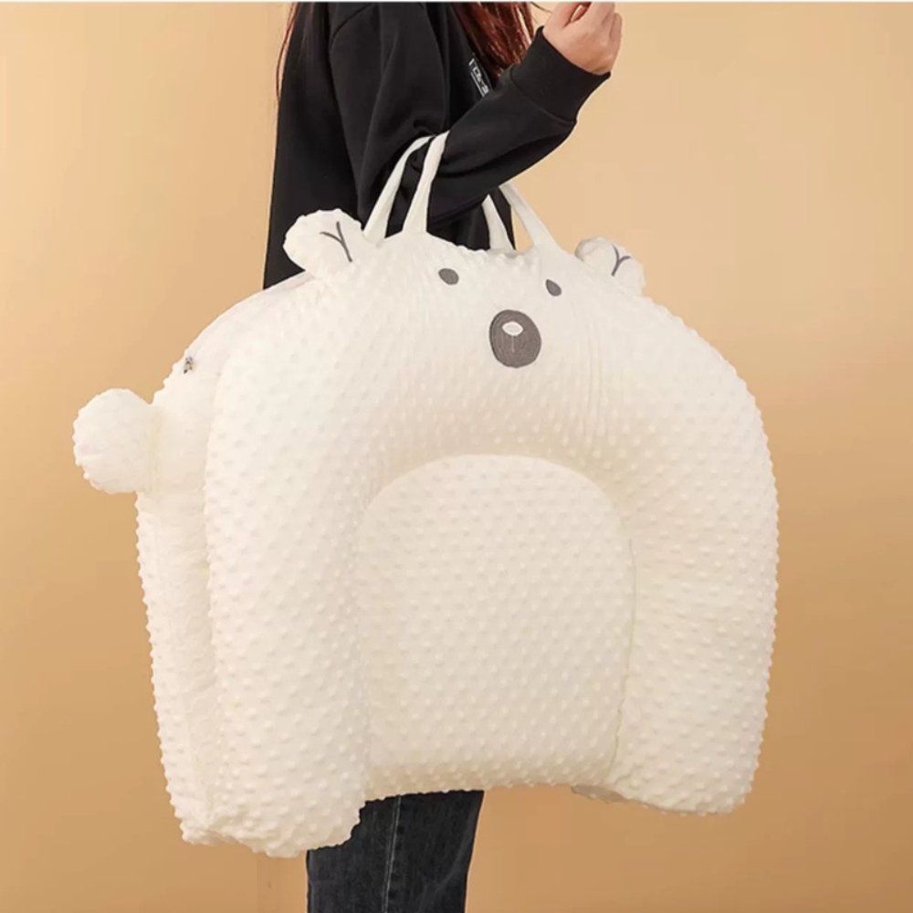 Gối chống trào ngược cho bé  MK063 gấp gọn rộng rãi kèm phụ kiện nệm và kê chân